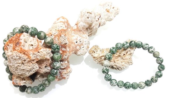 Unique stone tree jasper 8mm beads bracelet - Image 2