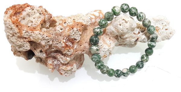 Unique stone tree jasper 8mm beads bracelet - Image 3