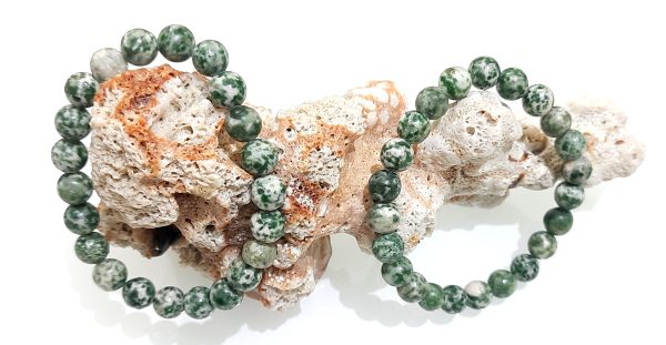 Unique stone tree jasper 8mm beads bracelet - Image 4