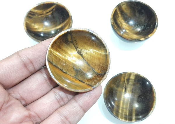 Tigers Eye Bowl Crystal Bowl Hand Carved Bowl Gemstone Healing Bowl 2 Inches - Image 6