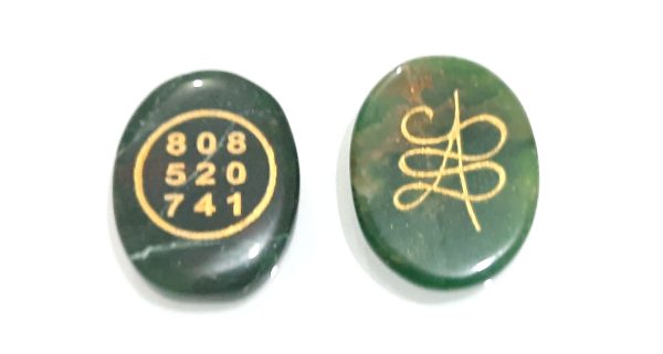 Green Jade Zibu Coin Angelic Number to Attract Wealth Money Cash Flow Prosperity