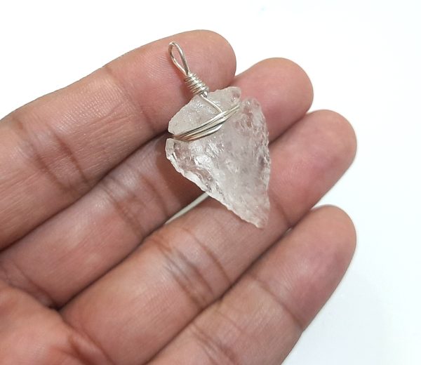 CRYSTAL AGATE WIREWRAPPED PENDANT LOT OF 5