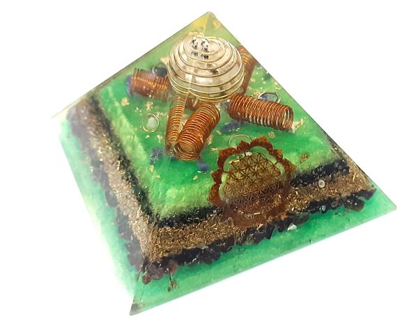 5g 6g EMF protection crystal healing chakra orgonite pyramid - Image 2