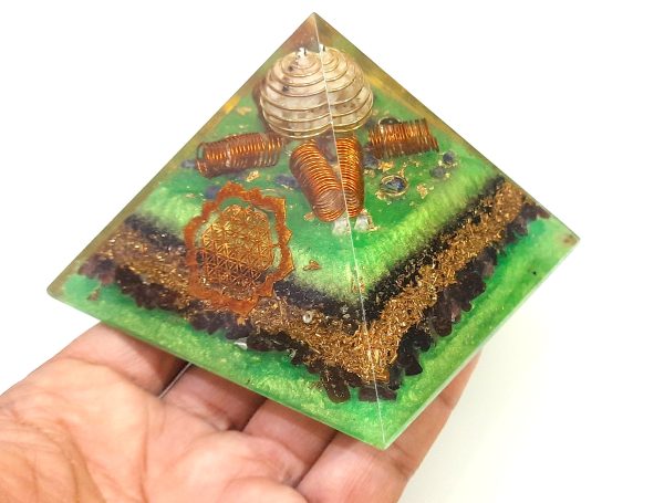 5g 6g EMF protection crystal healing chakra orgonite pyramid - Image 6