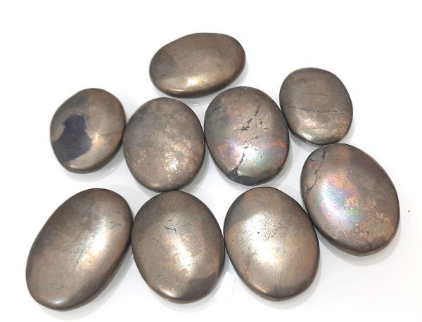 PYRITE OVAL PALM WORRY STONE