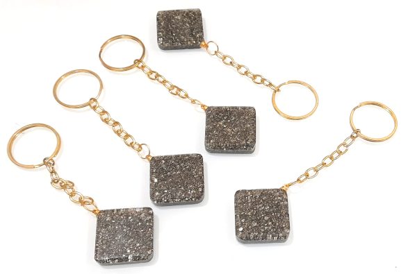 pyrite keychain keyrings beautiful gift for all - Image 9