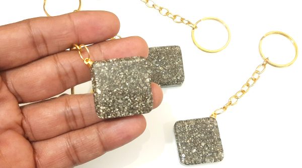 pyrite keychain keyrings beautiful gift for all - Image 5