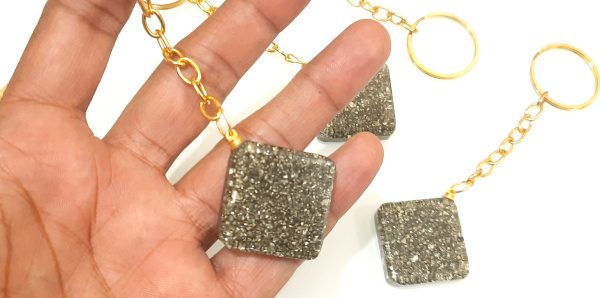 pyrite keychain keyrings beautiful gift for all