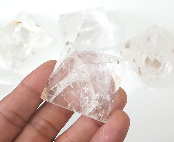 Natural Healing Chakra Crystal Pyramid AAA Pure Clear and Transparent Pyramid - Image 6